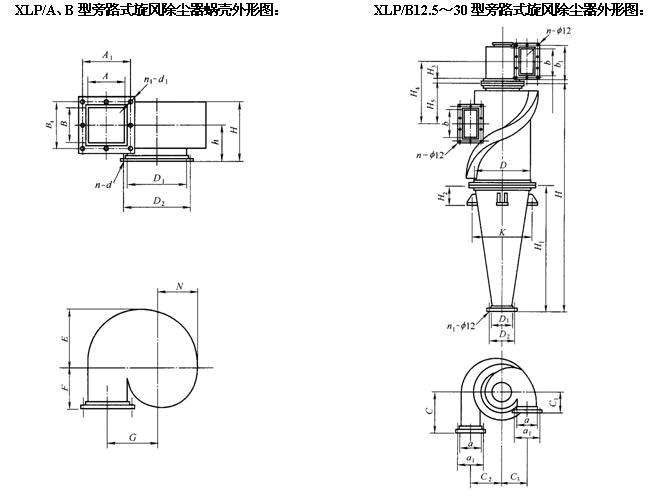 XLP/A型旋風(fēng)除塵器