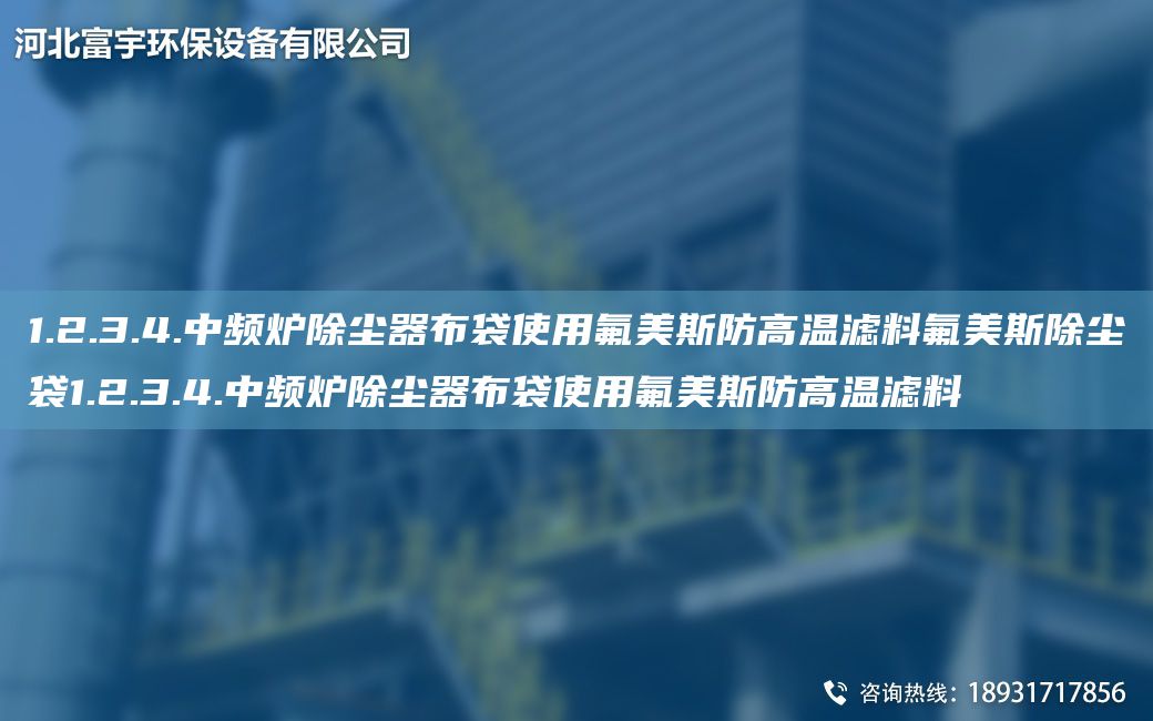 1.2.3.4.中頻爐除塵器布袋使用氟美斯防高溫濾料氟美斯除塵袋1.2.3.4.中頻爐除塵器布袋使用氟美斯防高溫濾料