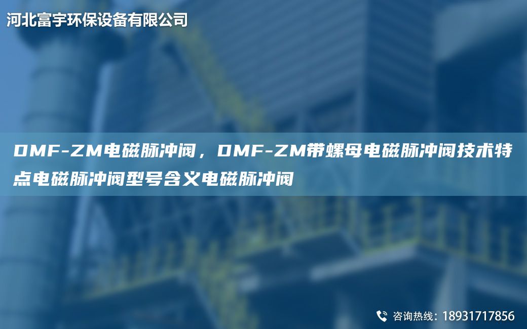 DMF-ZM電磁脈沖閥，DMF-ZM帶螺母電磁脈沖閥技術(shù)特點(diǎn)電磁脈沖閥型號含義電磁脈沖閥