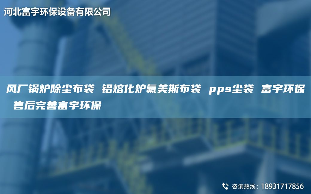 風廠鍋爐除塵布袋 鋁熔化爐氟美斯布袋 pps塵袋 富宇環(huán)保 售后完善富宇環(huán)保