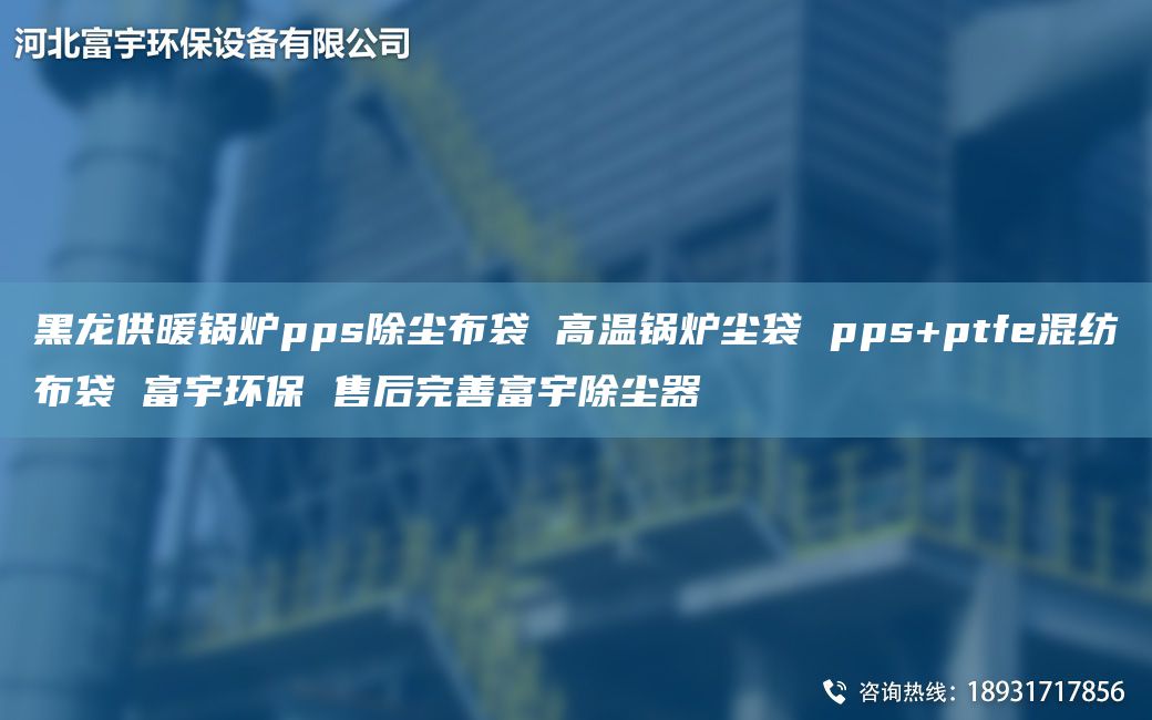 黑龍供暖鍋爐pps除塵布袋 高溫鍋爐塵袋 pps+ptfe混紡布袋 富宇環(huán)保 售后完善富宇除塵器