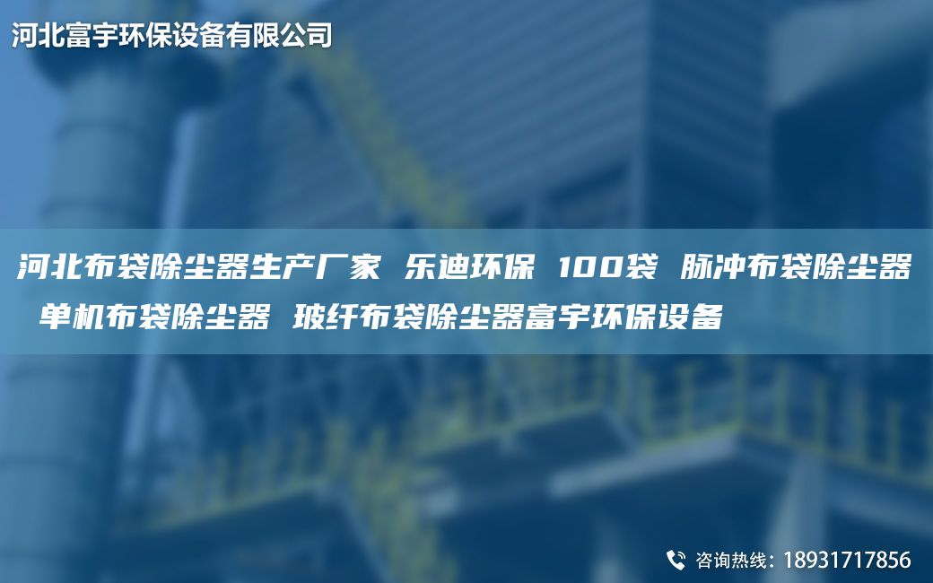 河北布袋除塵器生產(chǎn)廠家 樂迪環(huán)保 100袋 脈沖布袋除塵器 單機(jī)布袋除塵器 玻纖布袋除塵器富宇環(huán)保設(shè)備